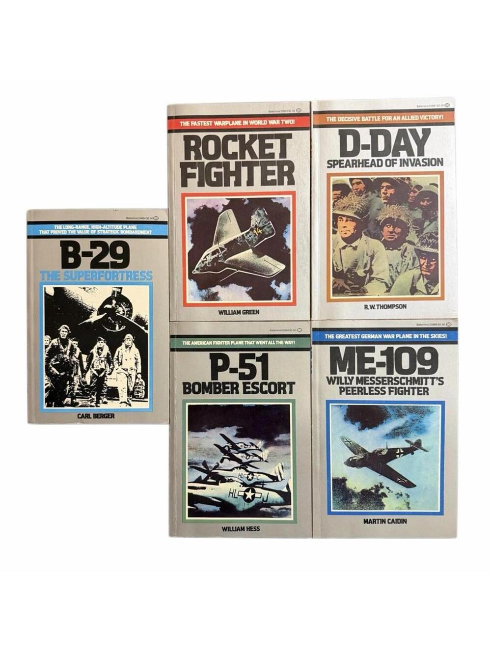 Vintage War History Ballantine Book Bundle of Five: